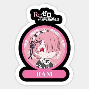 RE ZERO: RAM CHIBI Sticker